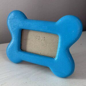 Blue Boy Male Dog Bone Picture Photo Frame Tabletop Dog Lover Gift